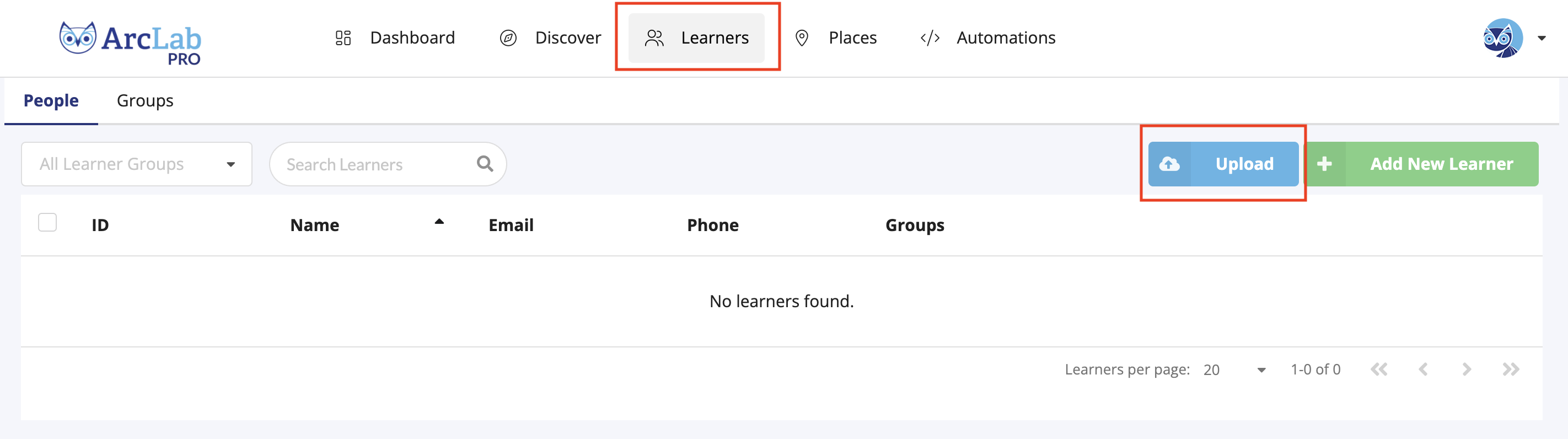 Bulk Add Learners