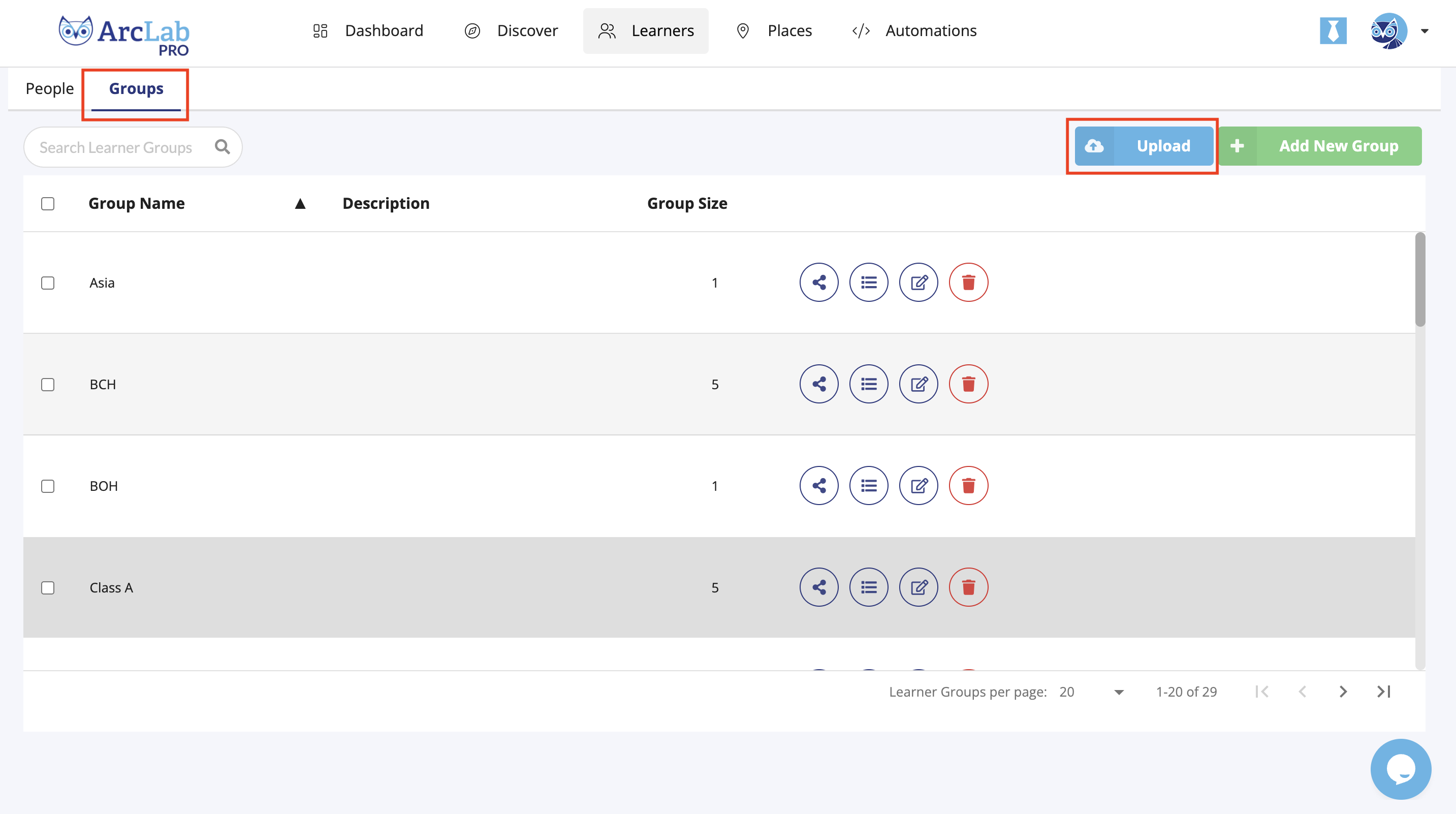 Bulk Create Learner Groups